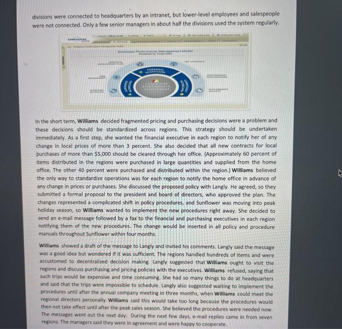 please answer 1-4 questions. Case for Analysis: