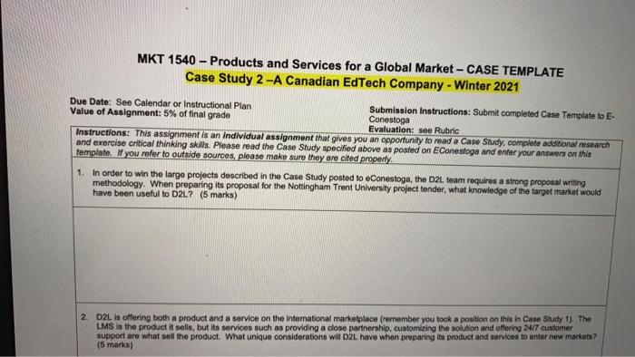 1. In order to win the large projects described