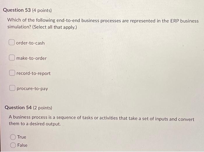 Question 48 (4 points) Information systems: