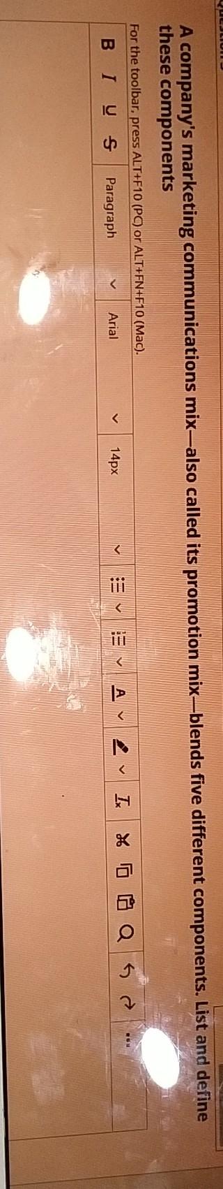 UCJLIUI A company's marketing communications