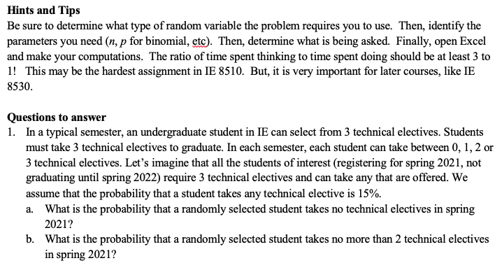 Hints and Tips Be sure to determine what type of