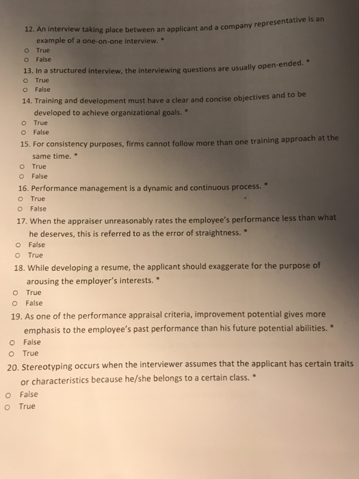please answer all of them 5. The interviewer