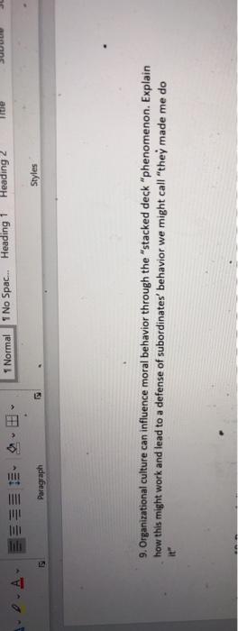 1 Normal 1 No Spac. Heading 1 Heading 2 Paragraph