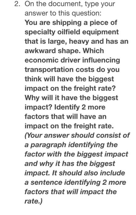 2. On the document, type your answer to this