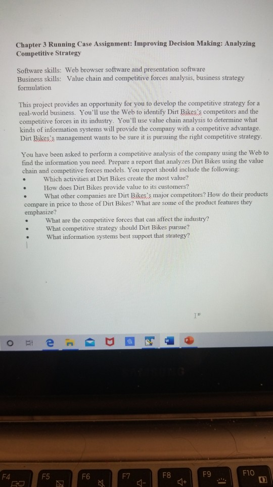 Chapter 3 Running Case Assignment: Improving