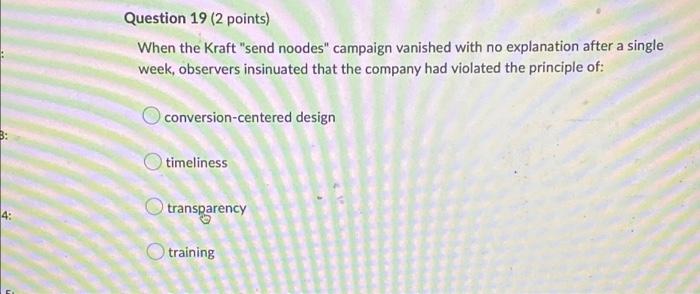 Question 21 (2 points) The first step in creating