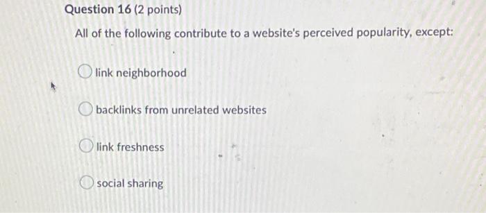 Question 21 (2 points) The first step in creating