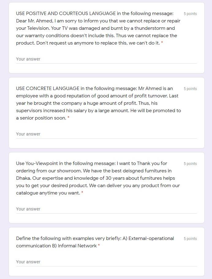 Please answer to the all question, 5 points USE