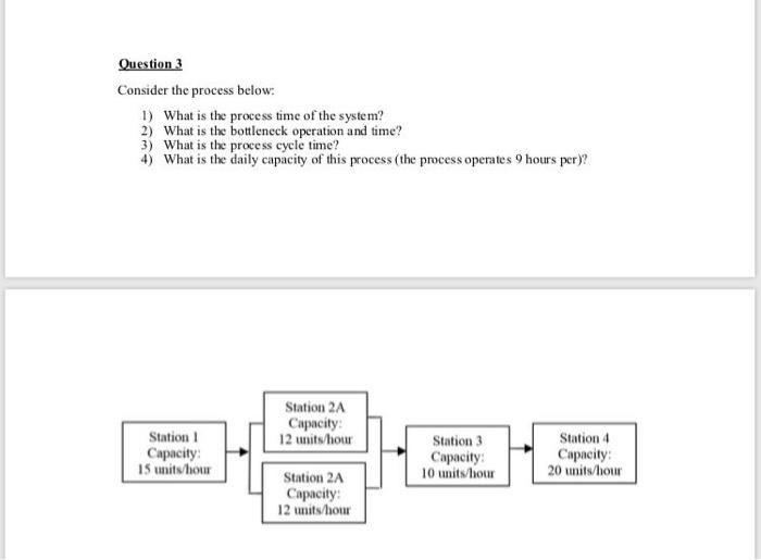 Question 3 Consider the process below: 1) What is