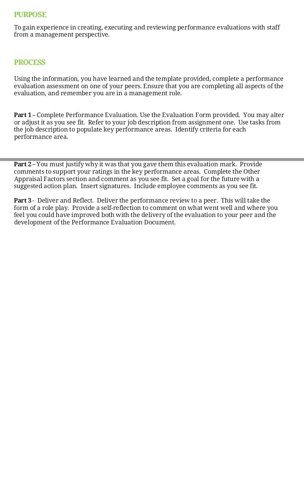 PURPOSE To gain experience in creating, executing