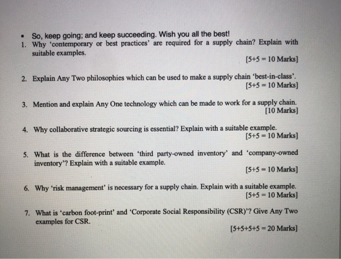 . So, keep going; and keep succeeding. Wish you