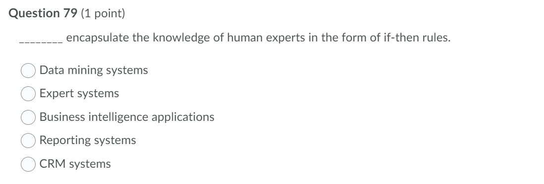 Question 80 (1 point) Contrary to common