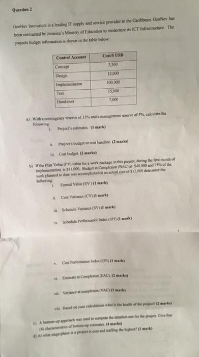 please show step by step calculations. NO EXCEL