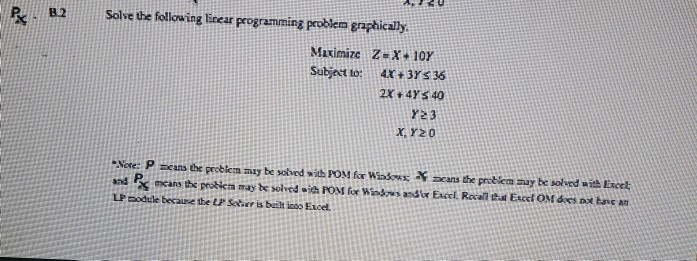 solve b.2 thanks! Px B2 Solve the following