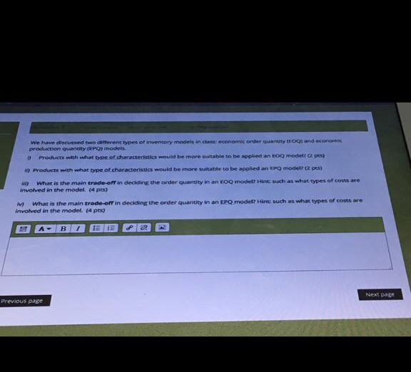 We have discussed two different types of