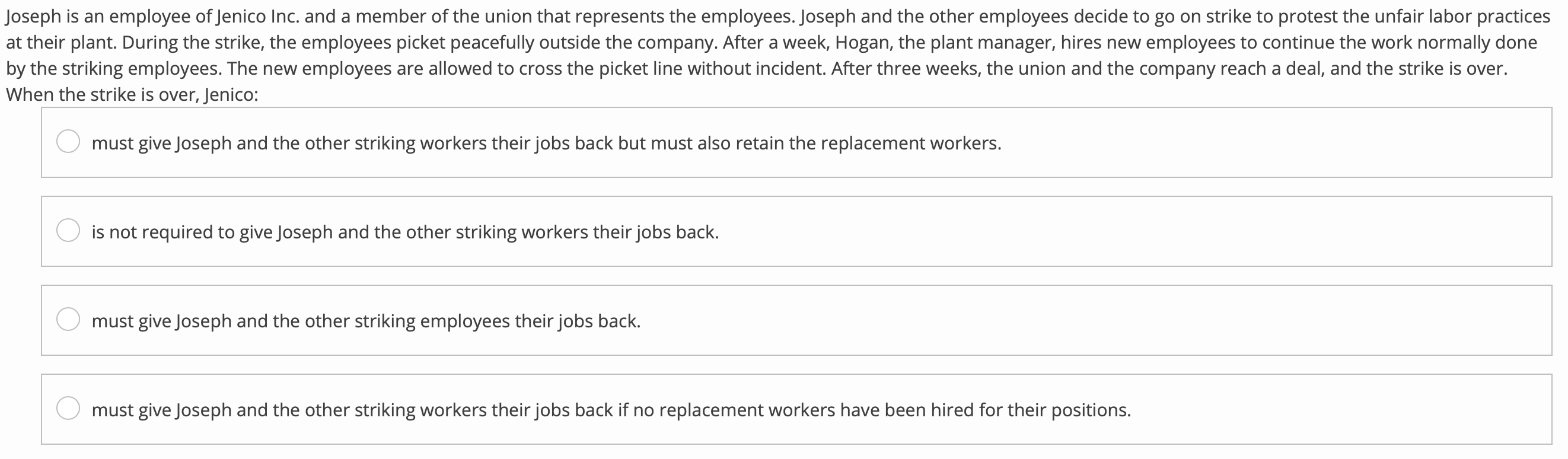 Joseph is an employee of Jenico Inc. and a member