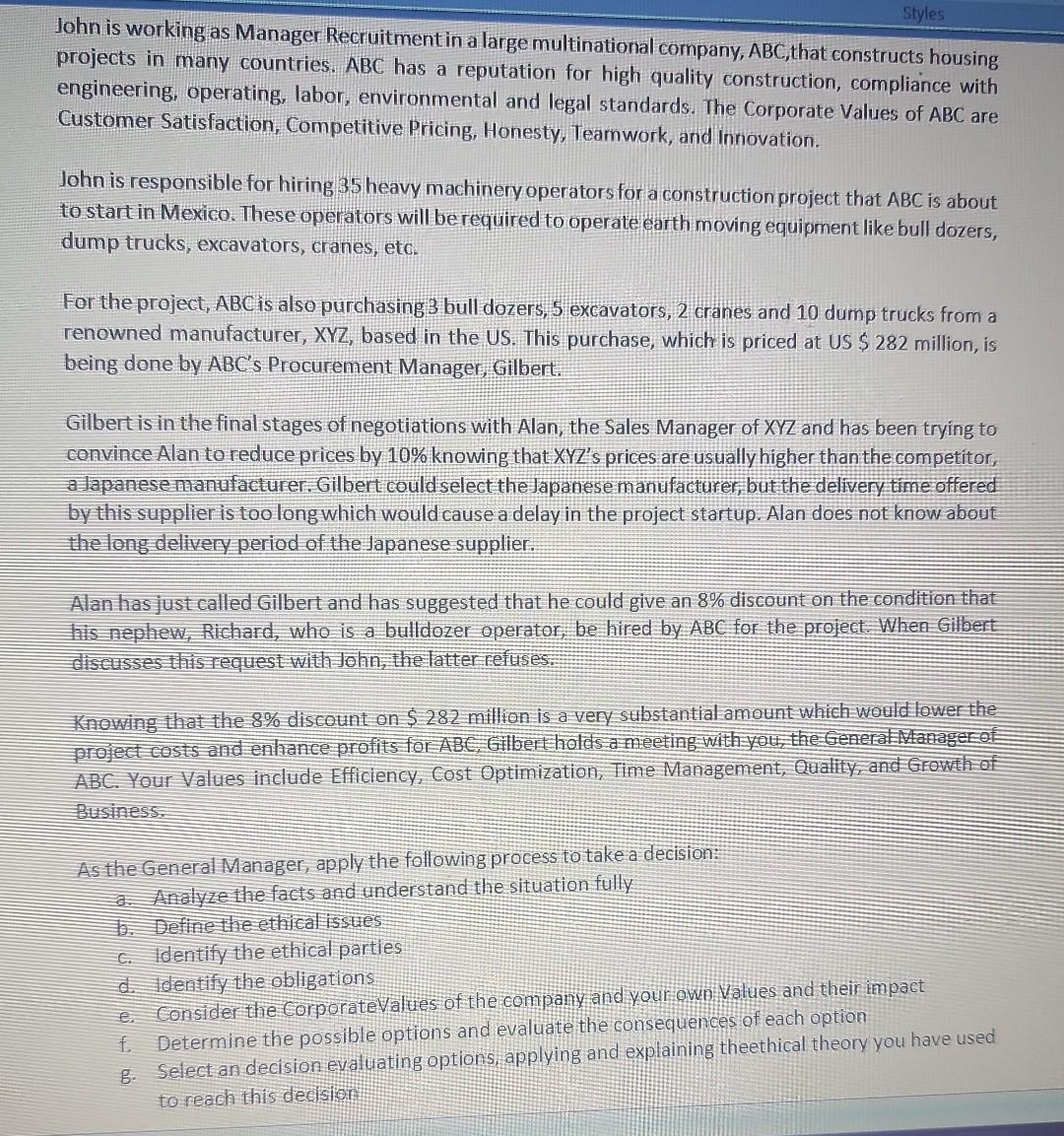 please answer a to g questions in total 4-5 pages