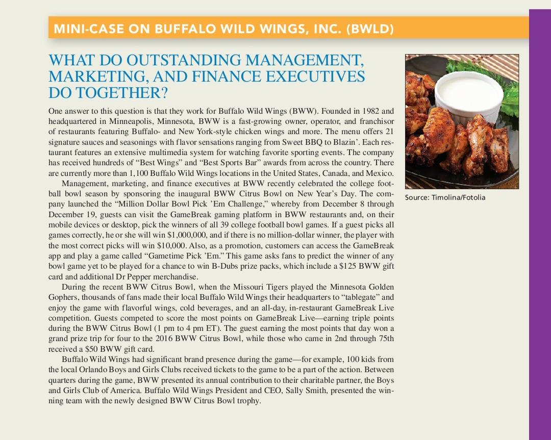 1) From a management perspective, do you think