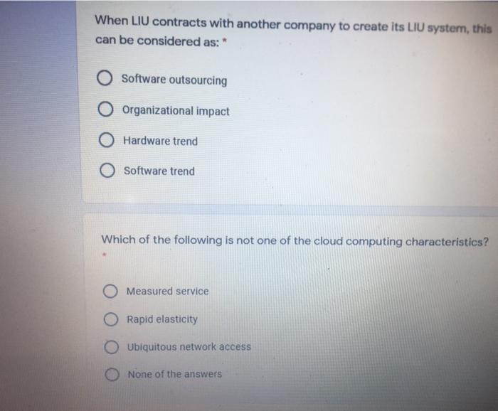 When LIU contracts with another company to create