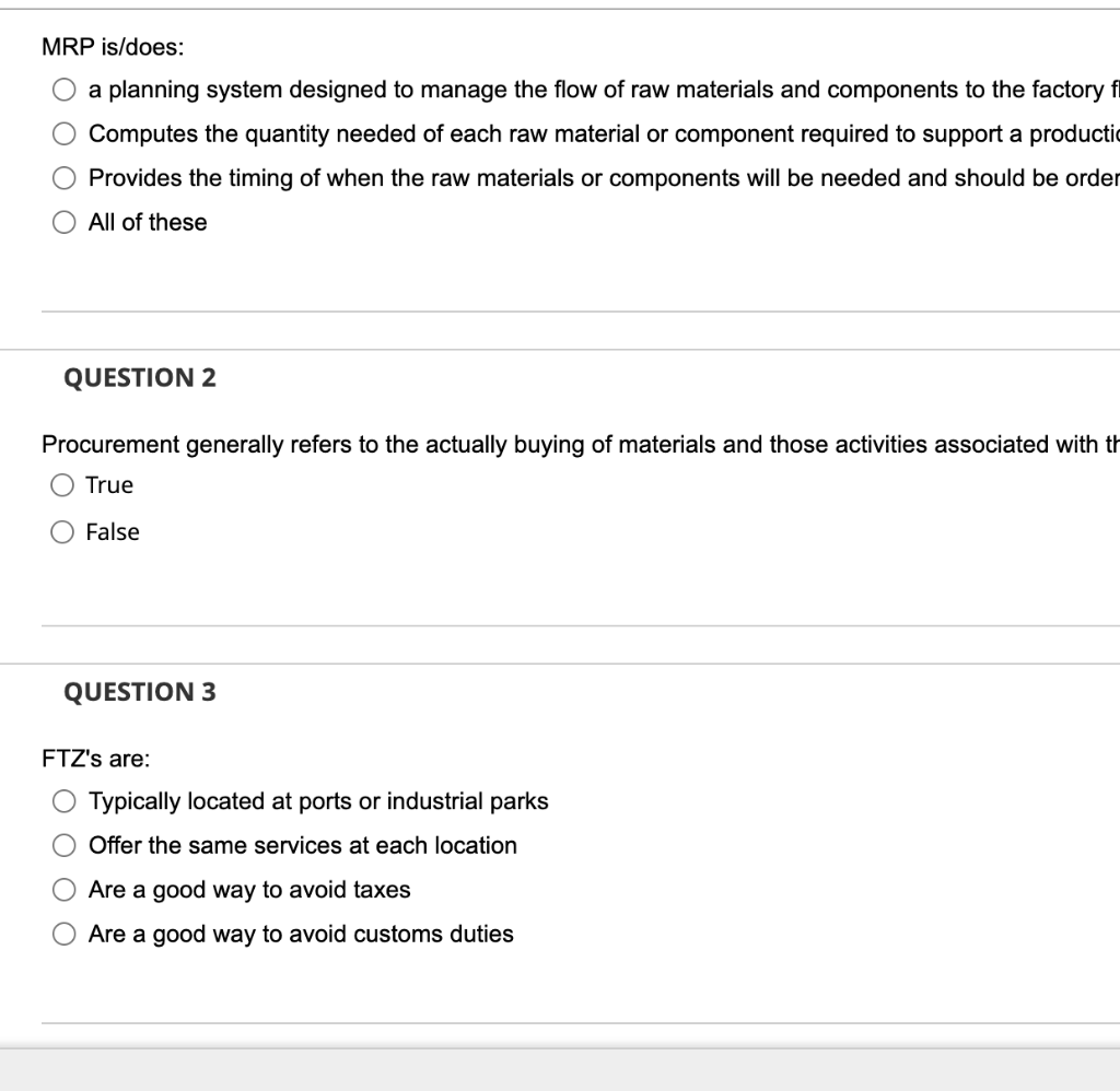 MRP is/does: a planning system designed to manage