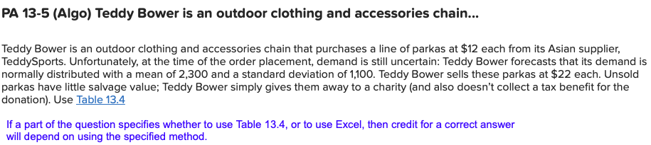 PA 13-5 (Algo) Teddy Bower is an outdoor clothing