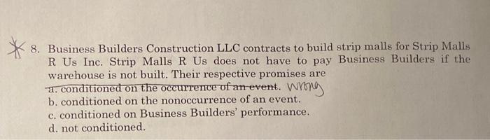* 8. Business Builders Construction LLC contracts
