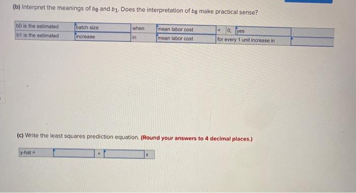 Exercise 14.6 (Static) THE DIRECT LABOR COST CASE