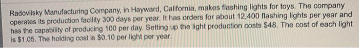 Radovilsky Manufacturing Company, in Hayward,