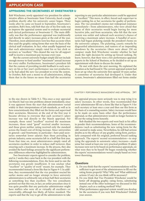 The subject is performance management Please help