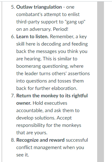 In your initial post, address the content list