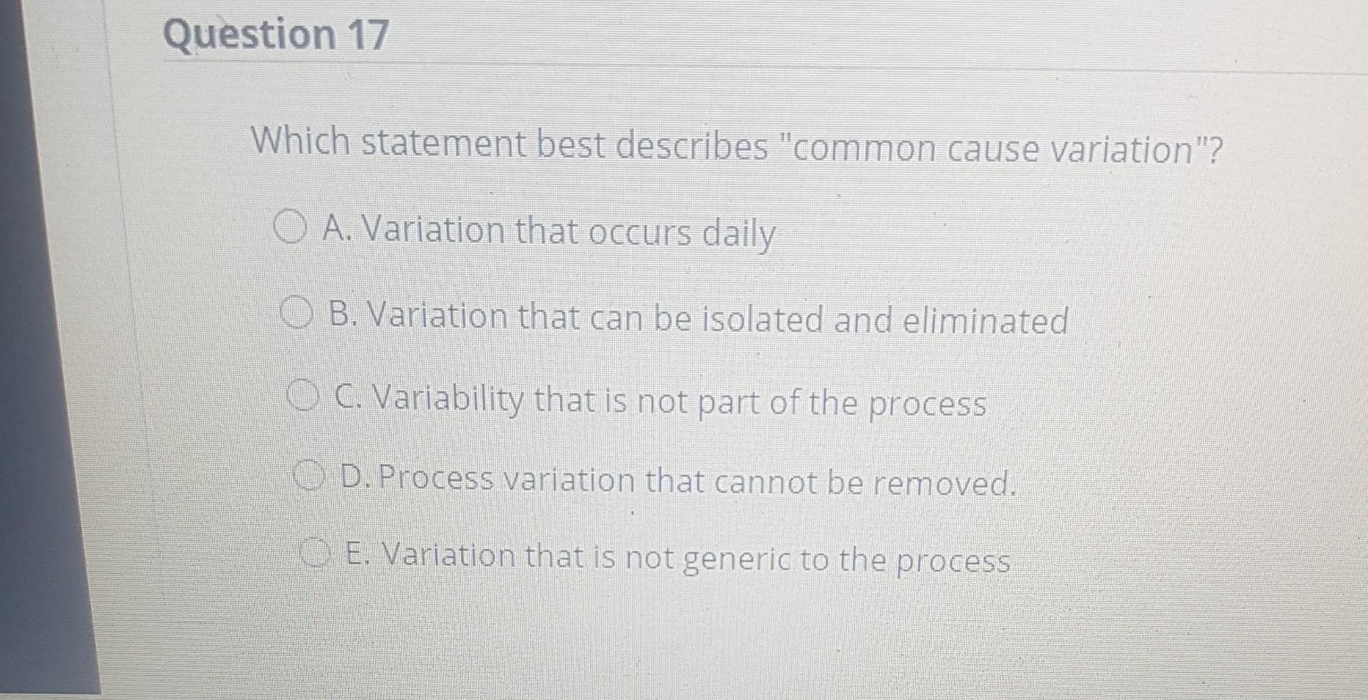 no need to explain answer Question 16 What is the
