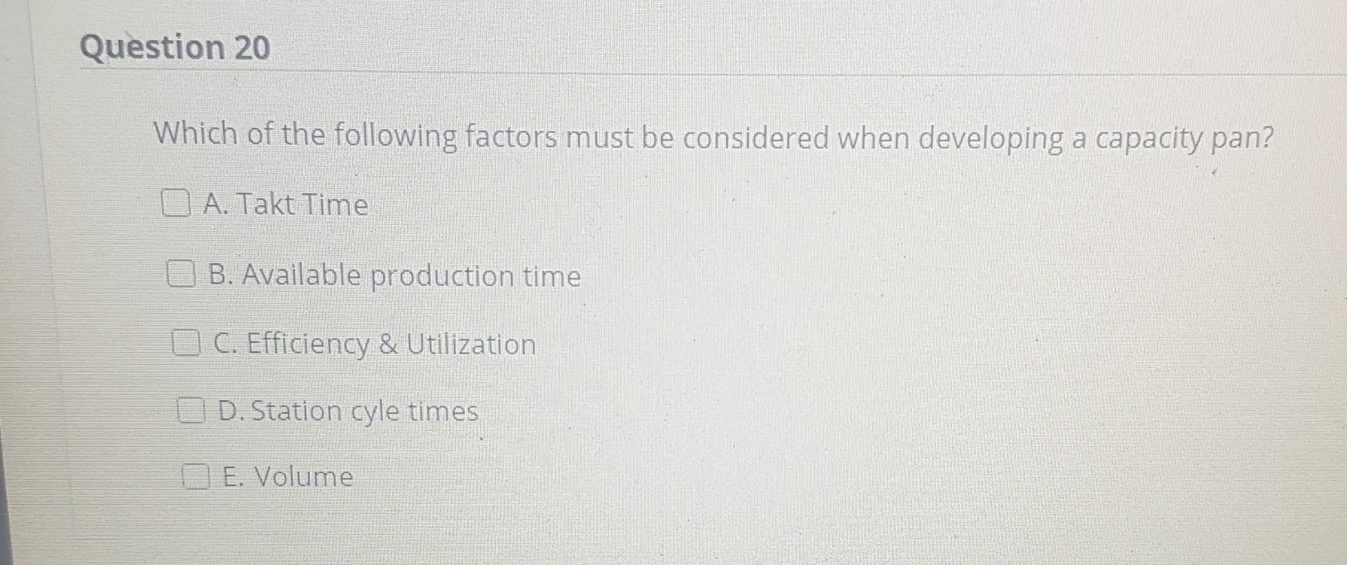 no need to explain answer Question 16 What is the