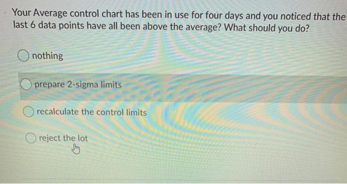 Your Average control chart has been in use for