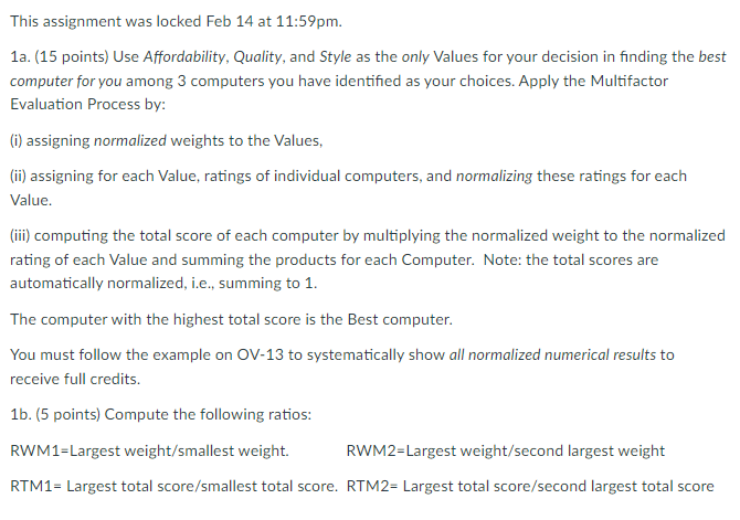 ONLY ANSWER QUESTION #2 PLEASE. This assignment