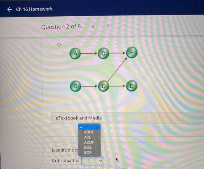 Ch 16 Homework -/1 < Question 2 of 8 View