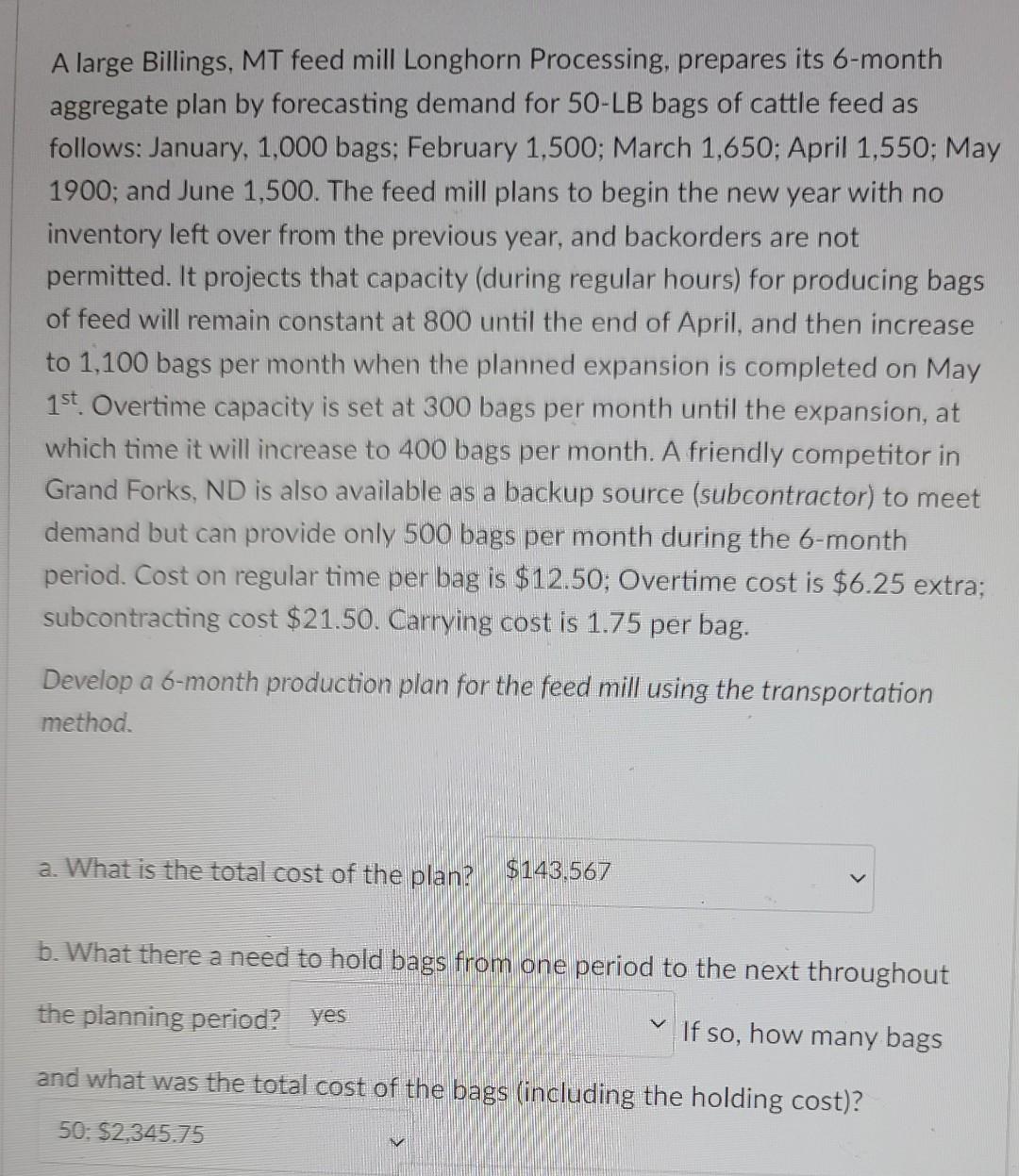 A large Billings, MT feed mill Longhorn