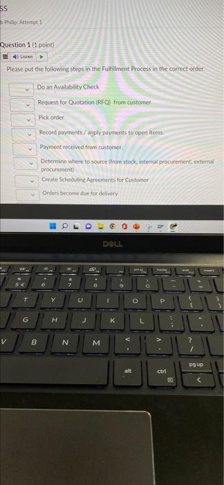 SS Philip: Attempt 1 Question 1 (1 point) 4