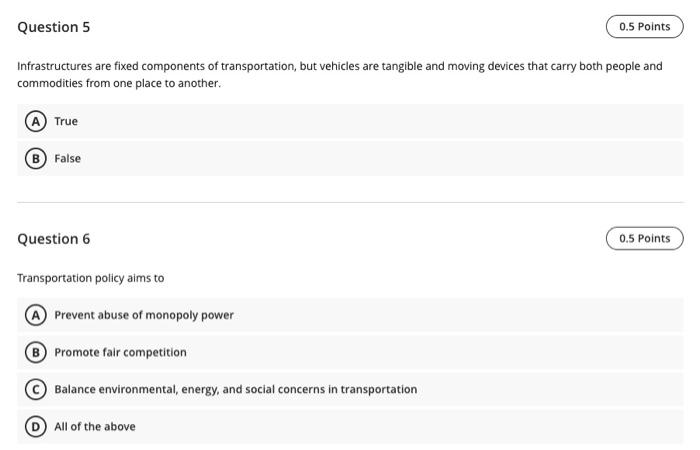 Question 3 0.5 Points The supply chain's success