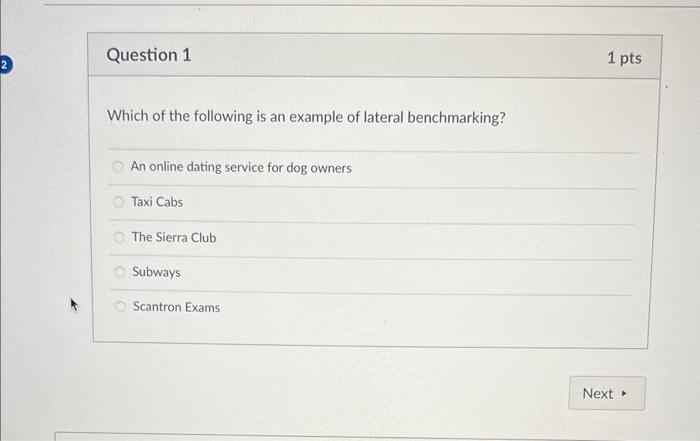Which of the following is an example of lateral