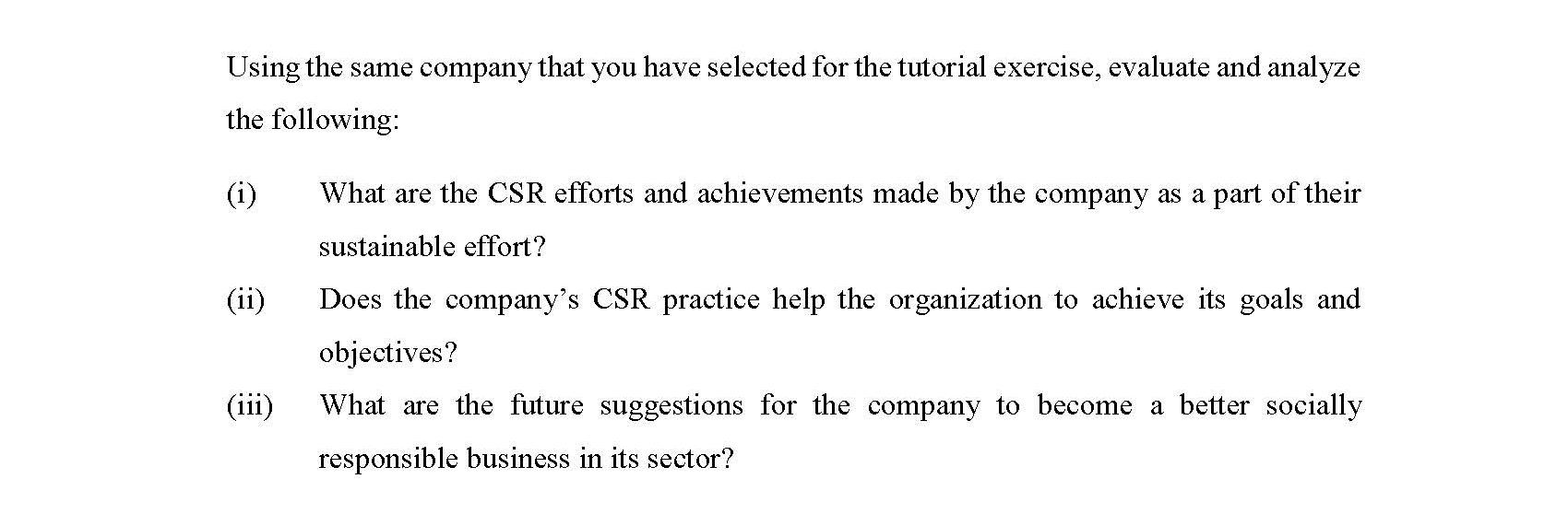 This assignment should be completed as a group to