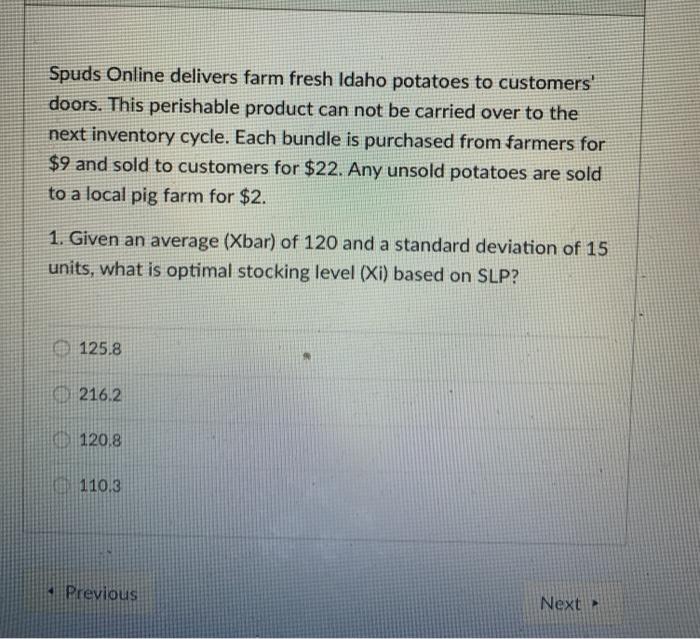 Spuds Online delivers farm fresh Idaho potatoes