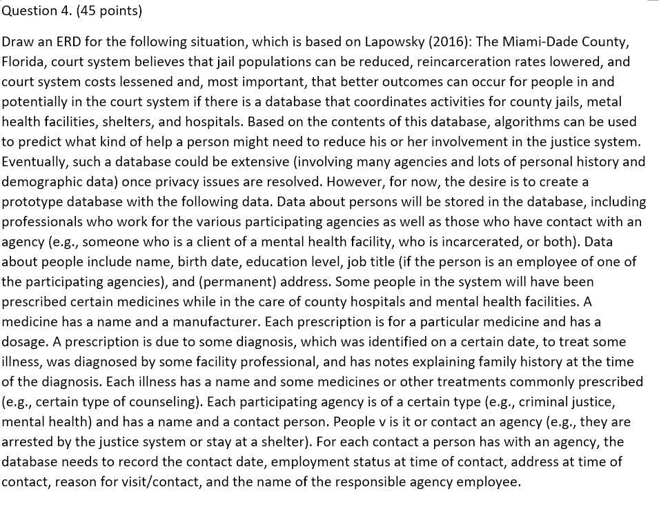 I need a diagram with actual tables, with lines