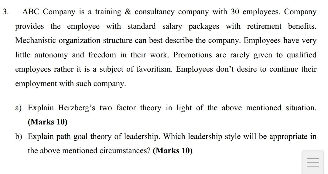 3. ABC Company is a training & consultancy