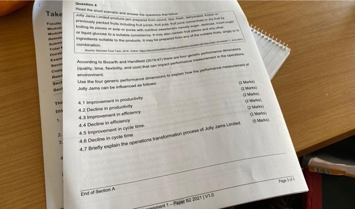 Question 4 Take Faculty Module Module the Joey