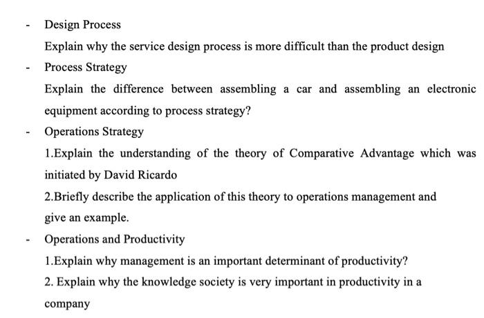 provide the clear answer - Design Process Explain