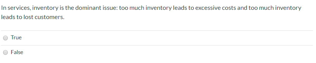 Waiting occurs due to: Deterministic