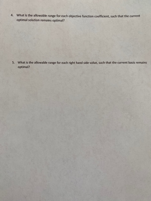 Consider the following linear program: max 2 =