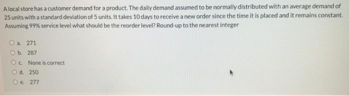 solve it only if you are sure A local store has a