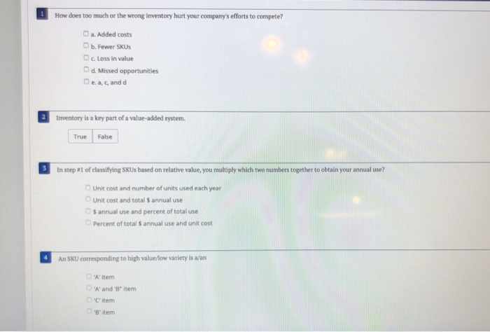 How does too much or the wrong inventory hurt