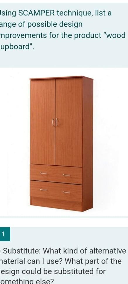 answer this and explain sing SCAMPER technique,